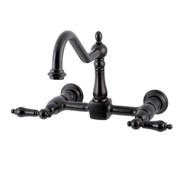 Kingston KS1245PKL Duchess Two-Hnd Wall Mount K Faucet