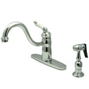 Kingston KB1571PLBS Vic Mono Block Kitchen Faucet W/