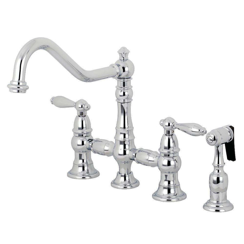 Kingston Brass KS3271ALBS Kitchen Faucet with Side Sprayer