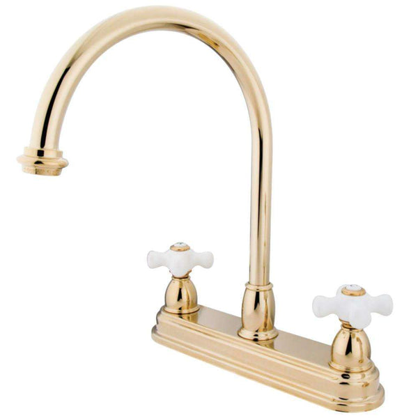 Kingston Brass KB3742PX Centerset Kitchen Faucet Brass