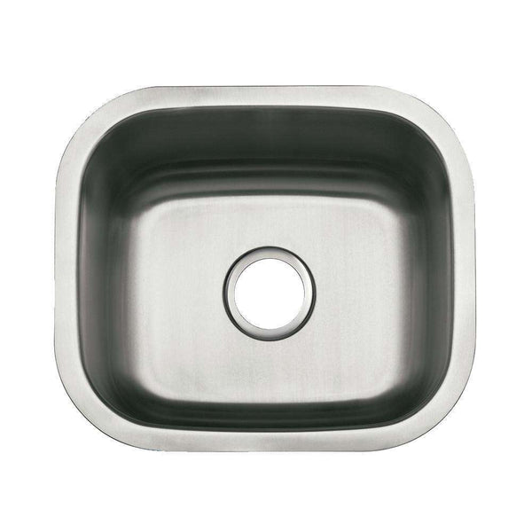 Kingston Brass GKUS16168 Single Bowl Kitchen Sink, Brushed