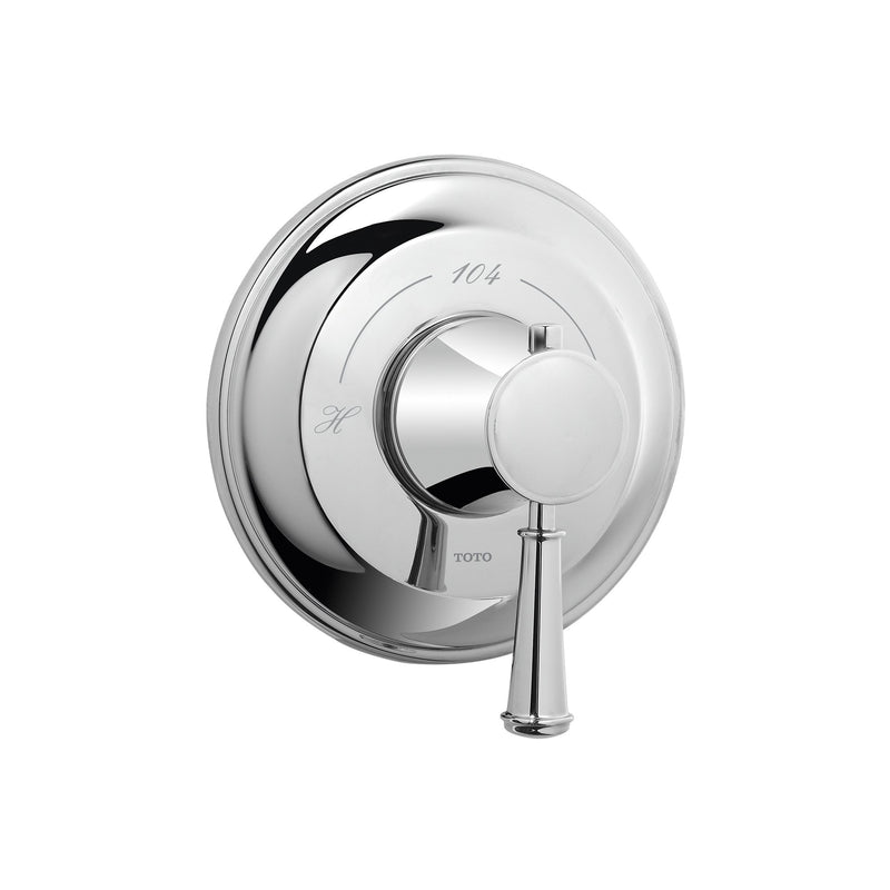 TOTO Vivian Lever Handle Thermostatic Mixing Valve Trim, Polished Chrome TS220T