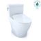 TOTO Aimes One-Piece Elongated 1.28 GPF Toilet with CEFIONTECT and SoftClose Seat, WASHLET Ready, Cotton White MS626234CEFG#01