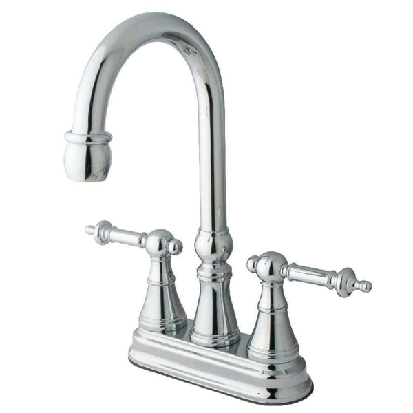 Kingston Brass KS2491TL Bar Faucet, Polished Chrome