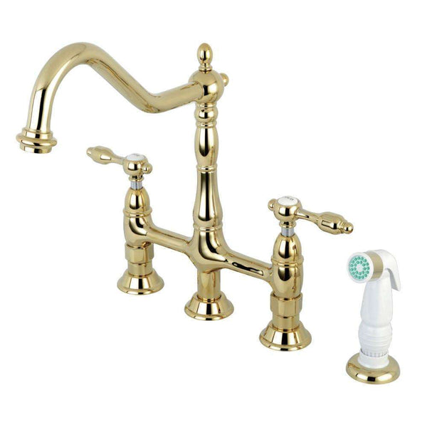 Kingston Brass KS1272TAL 8" Centerset Kitchen Faucet