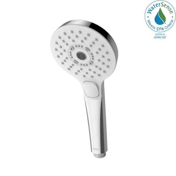 TOTO G Series Round Three Spray Modes 4 inch 1.75 GPM Handshower with ACTIVE WAVE, COMFORT WAVE, and WARM SPA, Polished Nickel TBW01011U4#PN