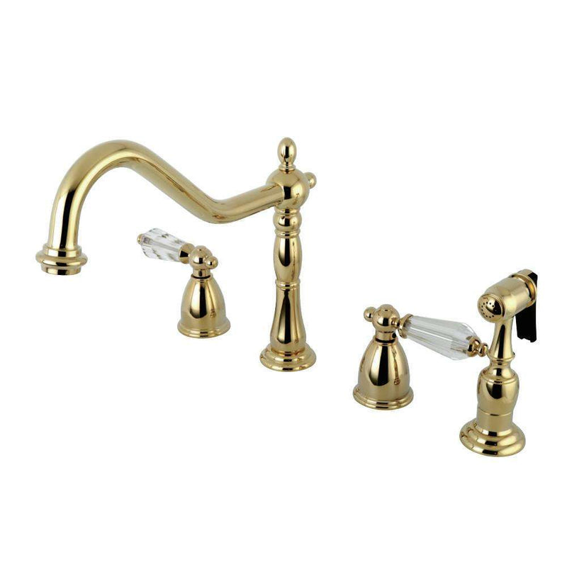 Kingston Brass KB1792WLLBS Wsp Kitchen Faucet Brass