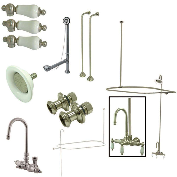 Kingston Brass CCK4148PL Vintage Wall Mount High Rise Tub