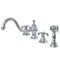 Kingston Brass KS7761TXBS Widespread Kitchen Faucet