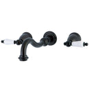 Kingston KS3125PL Vintage 2-Hnd Wall Mount Bath Faucet