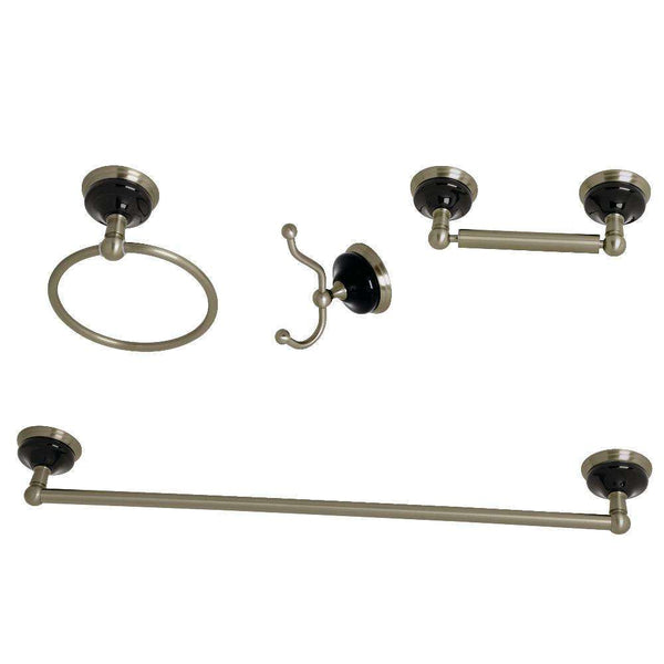 Kingston Brass BAK9111478BN Onyx 4-Piece Bathroom Accs Set