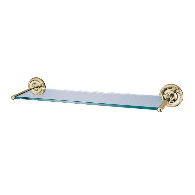 Kingston Brass BA919PB Glass Shelf, Polished Brass