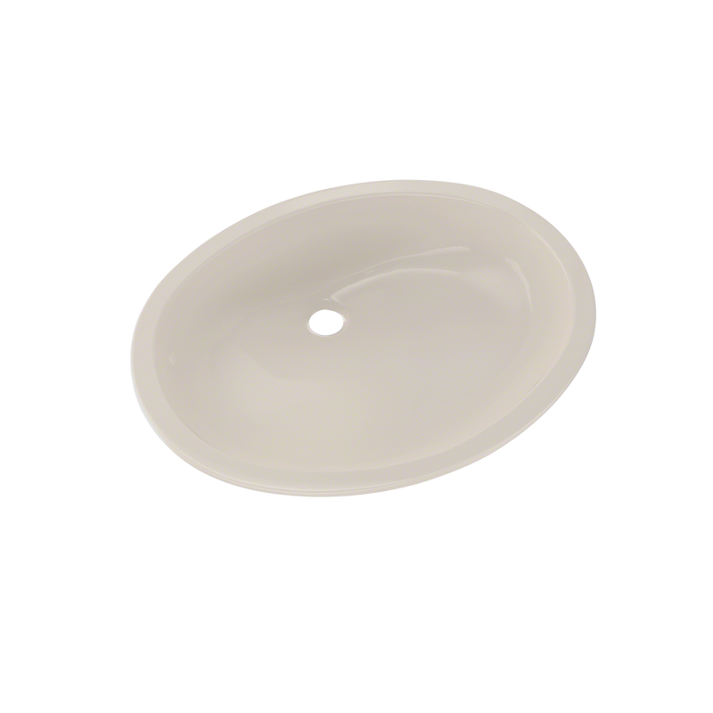 TOTO Dantesca Oval Undermount Bathroom Sink with CeFiONtect, Sedona Beige LT597G