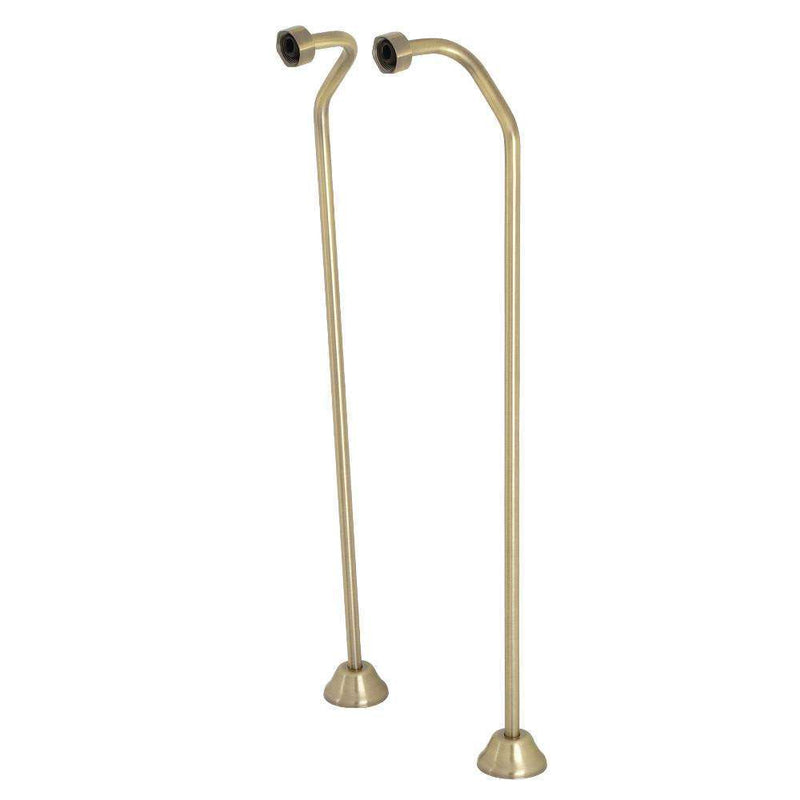 Kingston Brass CC473 Offset Bath Supply, Antique Brass