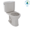 TOTO Drake II Two-Piece Round 1.28 GPF Universal Height Toilet with CeFiONtect, Sedona Beige CST453CEFG#12