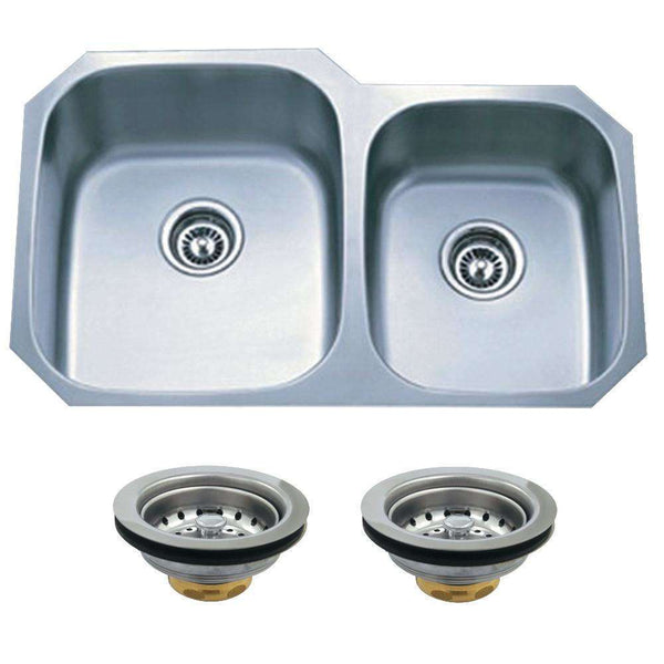 Kingston KGKUD3221 Undermount SS Db Bowl Kitchen Sink Combo