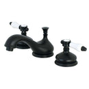 Kingston Brass KS1160BPL 8 in. Wsp Bath Faucet, Matte Black