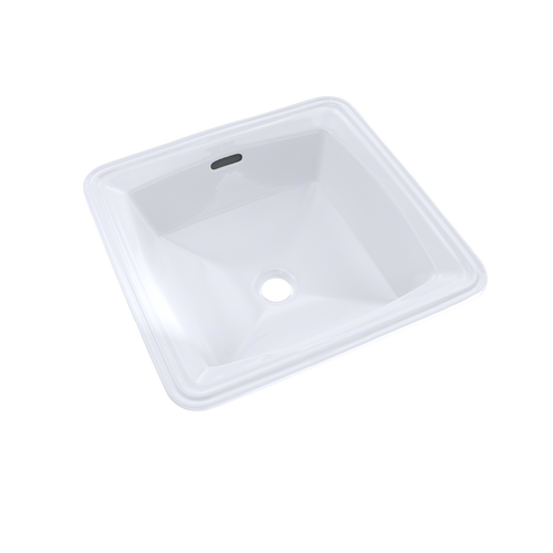 TOTO Connelly Square Undermount Bathroom Sink with CeFiONtect, Cotton White LT491G#01