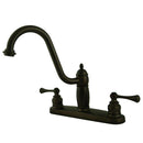 Kingston Brass KB1115BLLS Centerset Kitchen Faucet Bronze