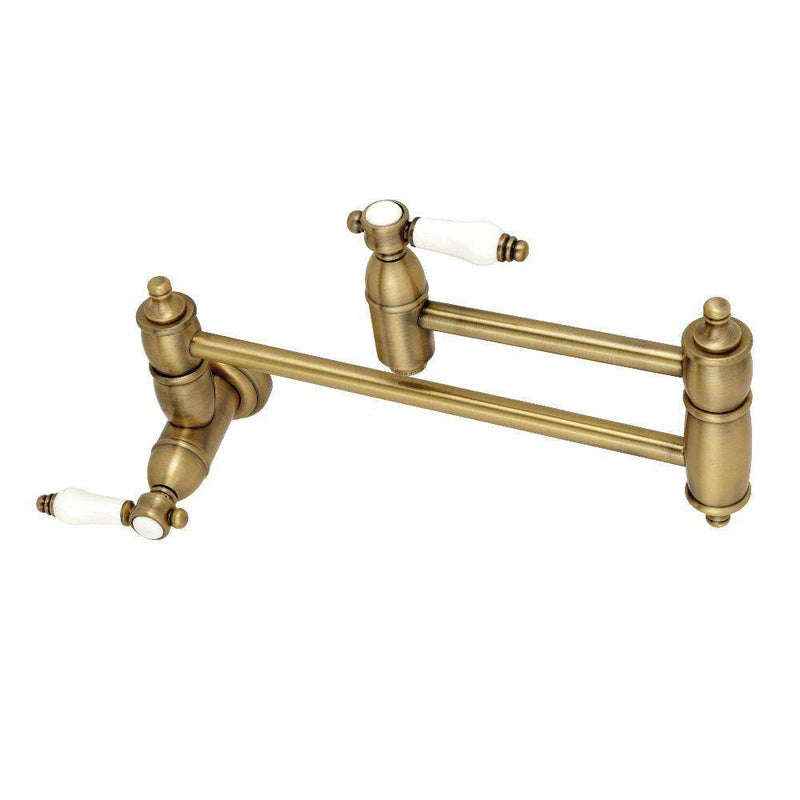 Kingston KS3103BPL Bel-Air Wall Mount Pot Filler K Faucet,