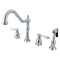 Kingston Brass KB1791PLBS Widespread Kitchen Faucet