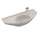 TOTO Oval Wall-Mount Bathroom Sink with CeFiONtect, Sedona Beige LT650G