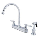 Kingston Brass KB3751PLBS Centerset Kitchen Faucet