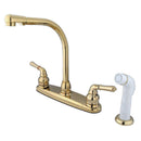 Kingston Brass GKB752 Centerset Kitchen Faucet Brass