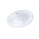 TOTO Dartmouth 17-1/4" x 12-7/8" Oval Undermount Bathroom Sink, Cotton White LT643