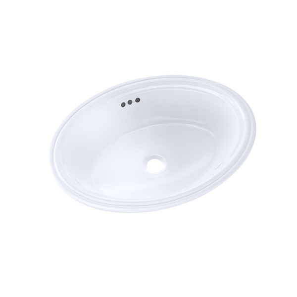 TOTO Dartmouth 17-1/4" x 12-7/8" Oval Undermount Bathroom Sink, Cotton White LT643#01