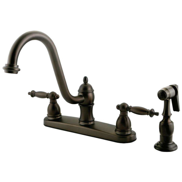 Kingston Brass KB3115TLBS Centerset Kitchen Faucet Bronze