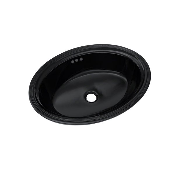 TOTO Dartmouth 18-3/4" x 13-3/4" Oval Undermount Bathroom Sink, Ebony LT641#51