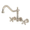 Kingston Brass KS1286AX Wall Mount Kitchen Faucet Nickel