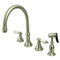 Kingston Brass KS2798PLBS Widespread Kitchen Faucet