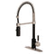 Kingston LS8779DKL Kitchen Faucet, Matte B/Brushed Nickel