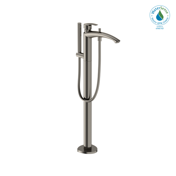 TOTO GM Single-Handle Free Standing Tub Filler with Handshower, Polished Nickel TBG09306U#PN