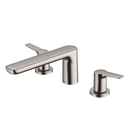 TOTO GS Two-Handle Deck-Mount Roman Tub Filler Trim, Polished Nickel TBG03201U