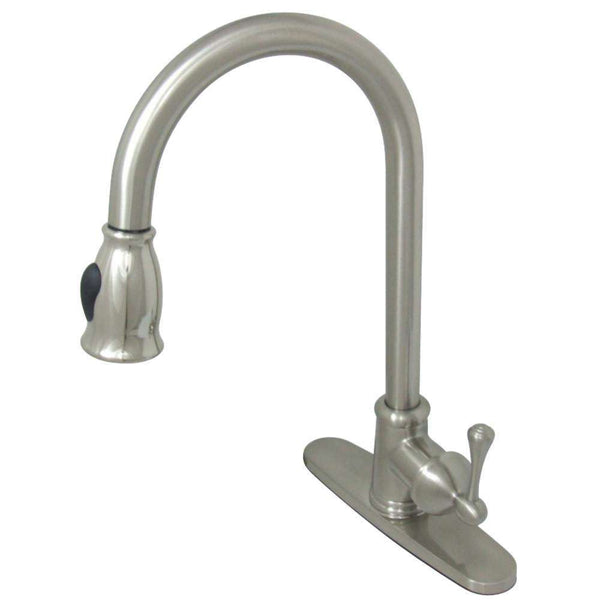 Kingston Brass GS7888BL Pull-Down Sg-Hnd Kitchen Faucet