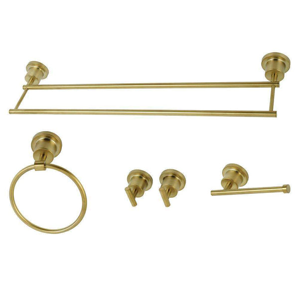 Kingston Brass BAH8213478SB 5-Piece Bathroom Accessory Sets