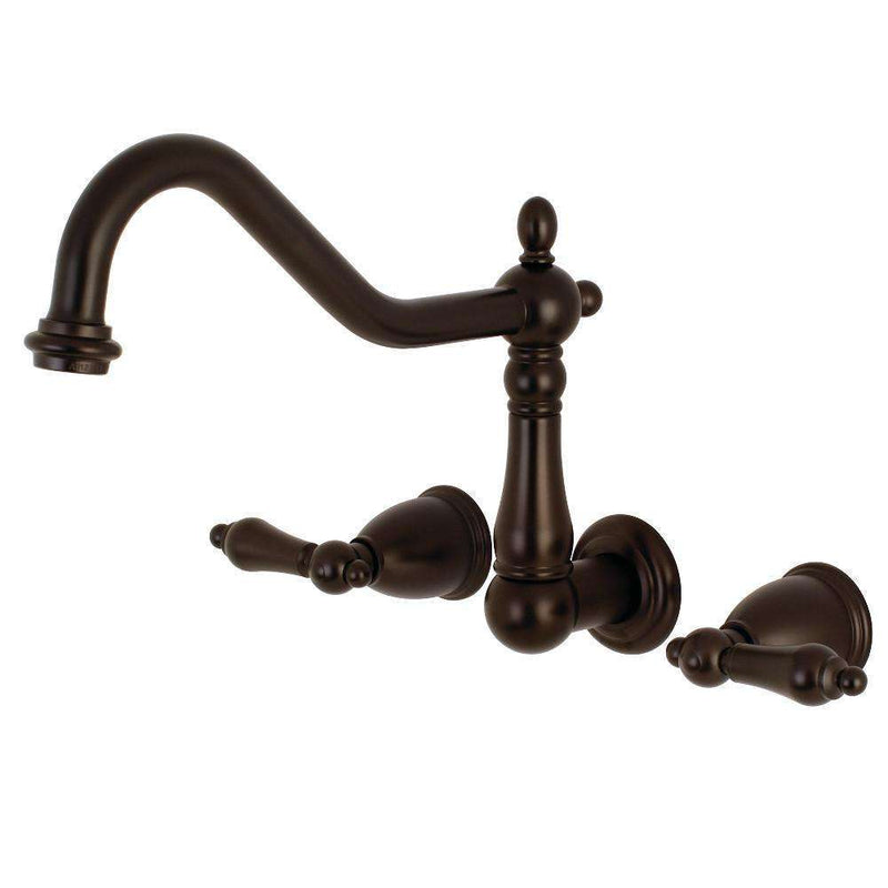 Kingston Brass KS1285AL Wall Mount Kitchen Faucet Bronze