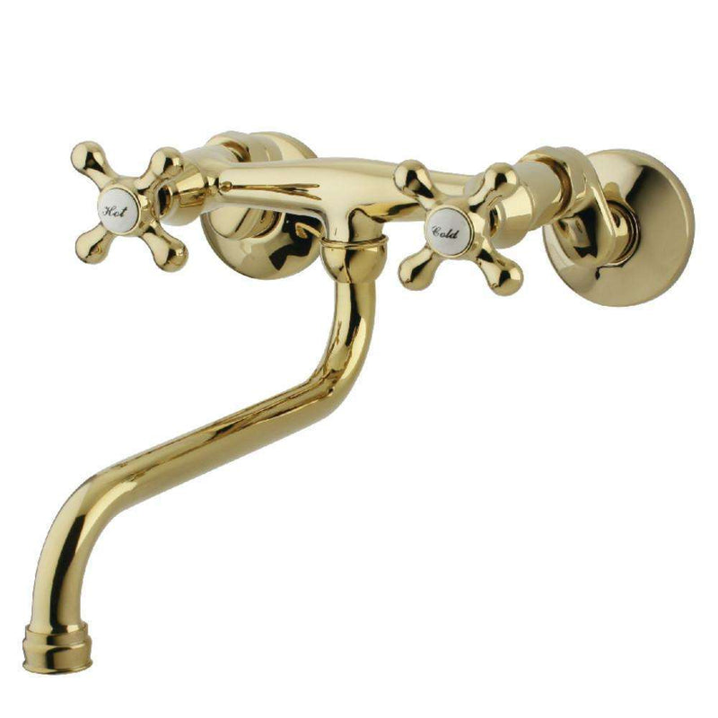 Kingston KS215PB Adj Center Wall Mount Bath Faucet