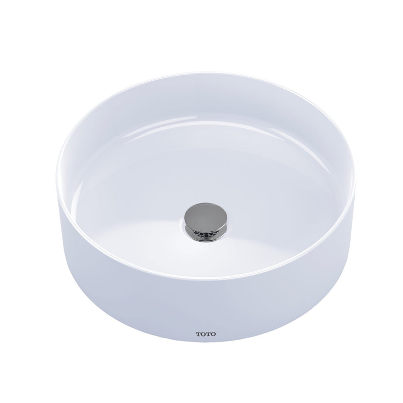 TOTO Arvina 16-9/16" Round Vessel Bathroom Sink, Cotton White LT573