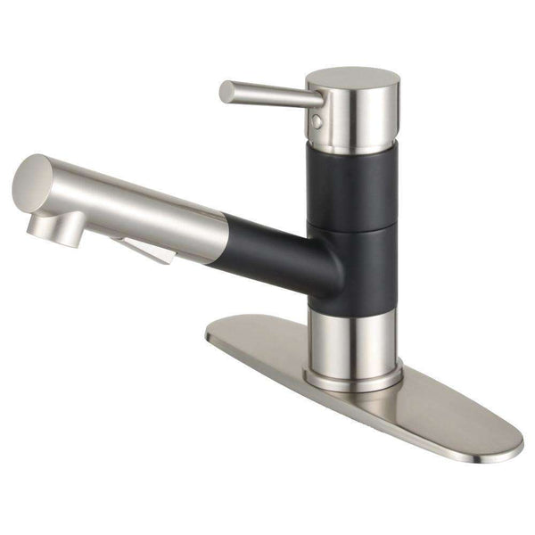 Kingston LS8409DL Sg-Hnd Pull-Out K Faucet/Brushed Nickel