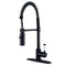 Kingston LS8770DPL Sg-Hnd Pull-Down Kitchen Faucet, Matte B