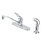 Kingston Brass GKB562SP Sg-Hnd Centerset Kitchen Faucet