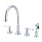 Kingston Brass KS2791BLBS Widespread Kitchen Faucet