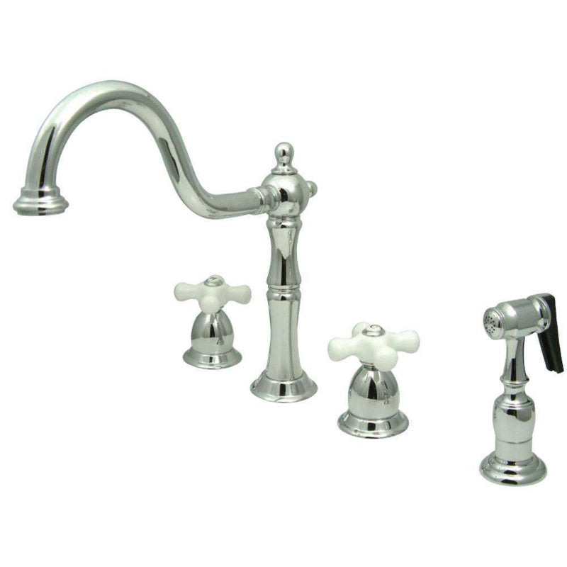 Kingston Brass KB1791PXBS Widespread Kitchen Faucet