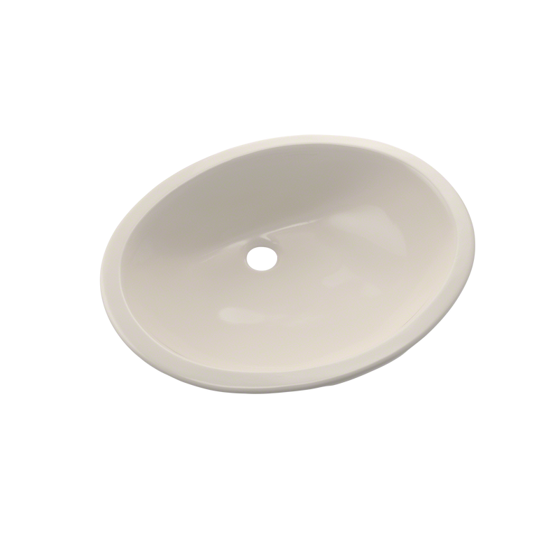 TOTO Rendezvous Oval Undermount Bathroom Sink with CeFiONtect, Sedona Beige LT579G