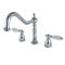 Kingston Brass KB1791WLLLS Widespread Kitchen Faucet