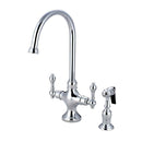 Kingston KS1761ALBS Vt Classic Kitchen Faucet W/ Sp